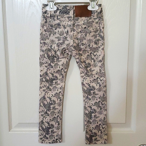 Peek Dungarees Floral Skinny Jeans Toddler Girls Size 2 - Picture 3 of 9